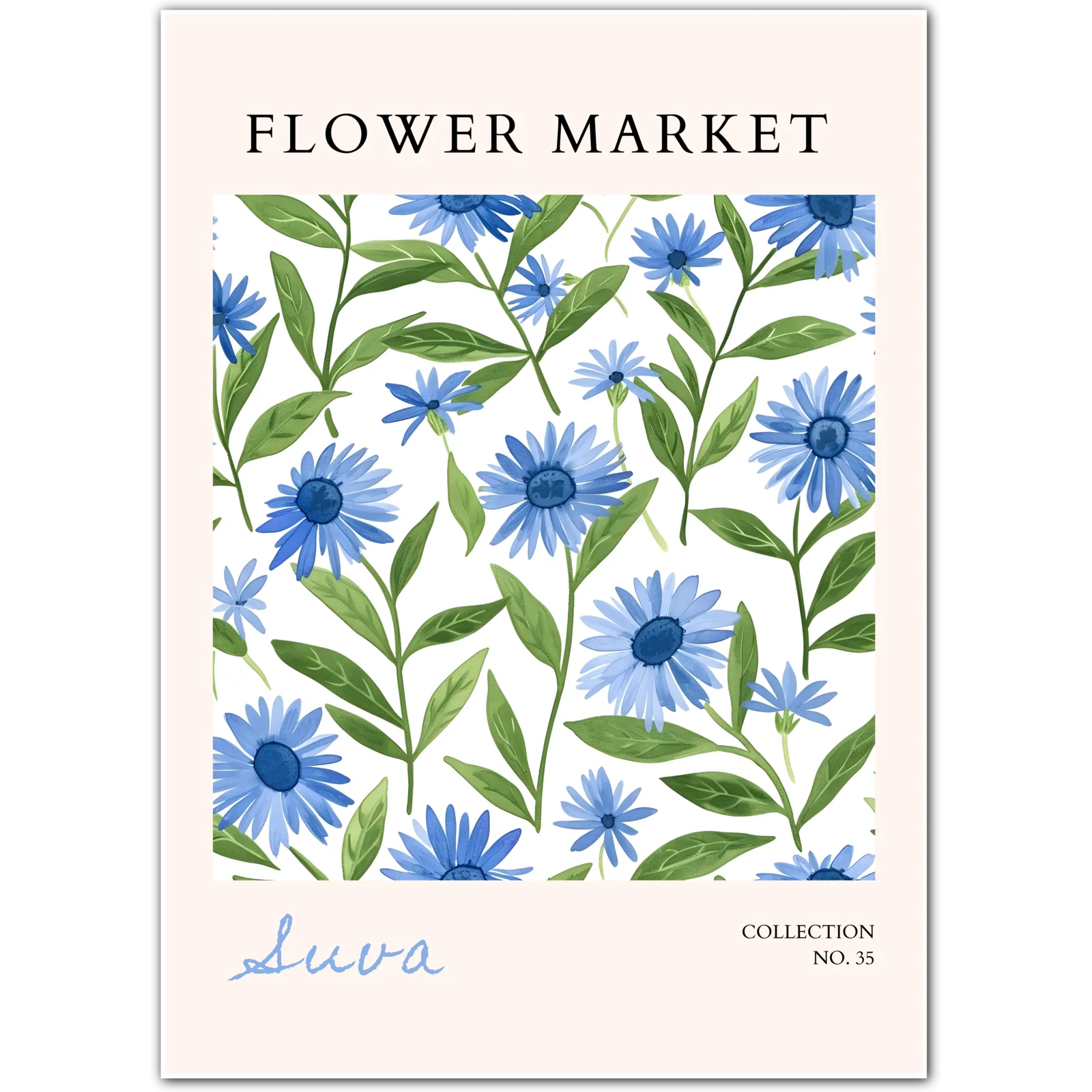 Pacific Blues – Suva Island Floral Print