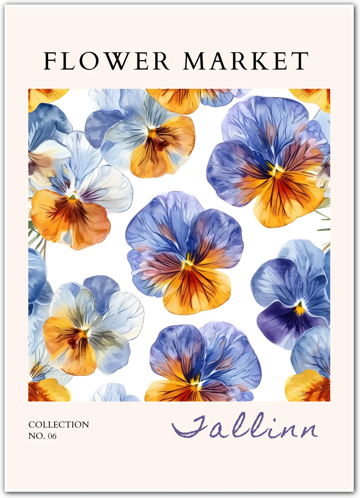 Northern Bloom – Tallinn Watercolour Pansies