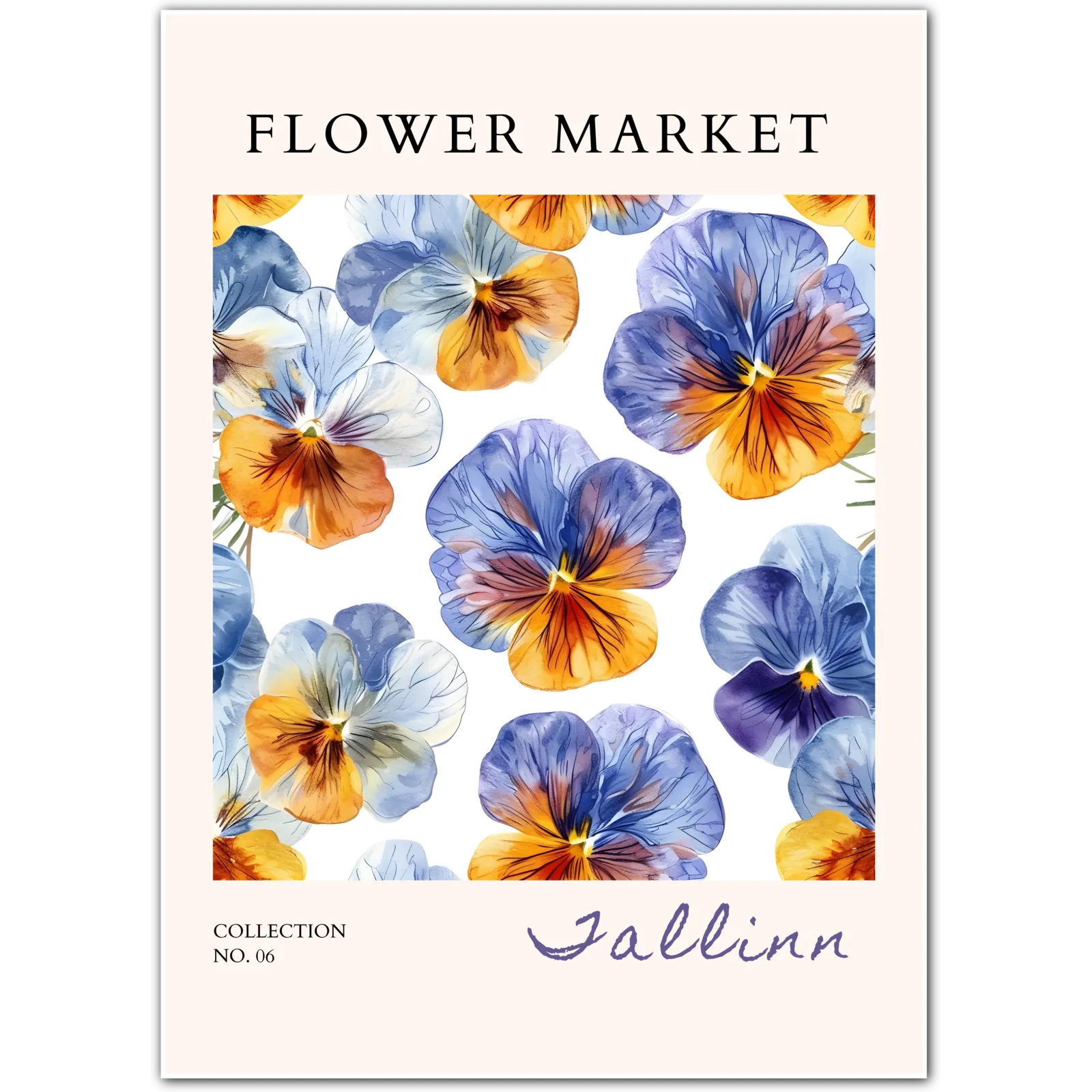 Northern Bloom – Tallinn Watercolour Pansies