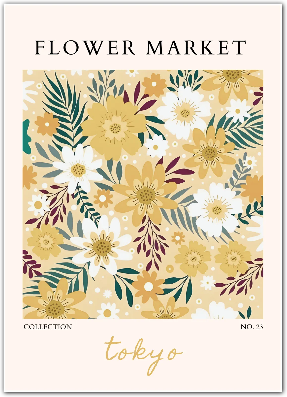 Urban Bloomscape – Tokyo Floral Pop Art