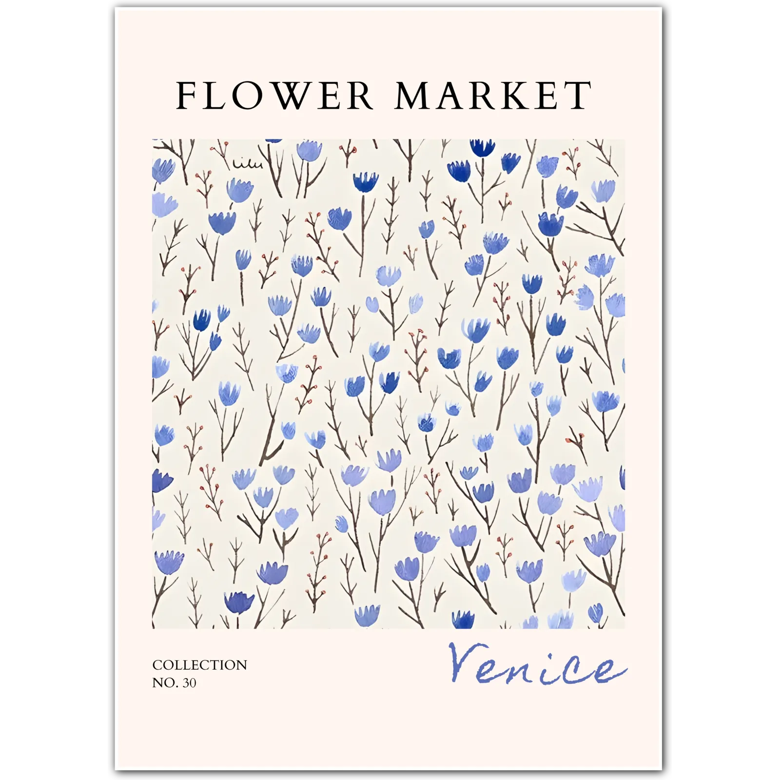 Canal Garden Sprigs – Venice Blue Floral