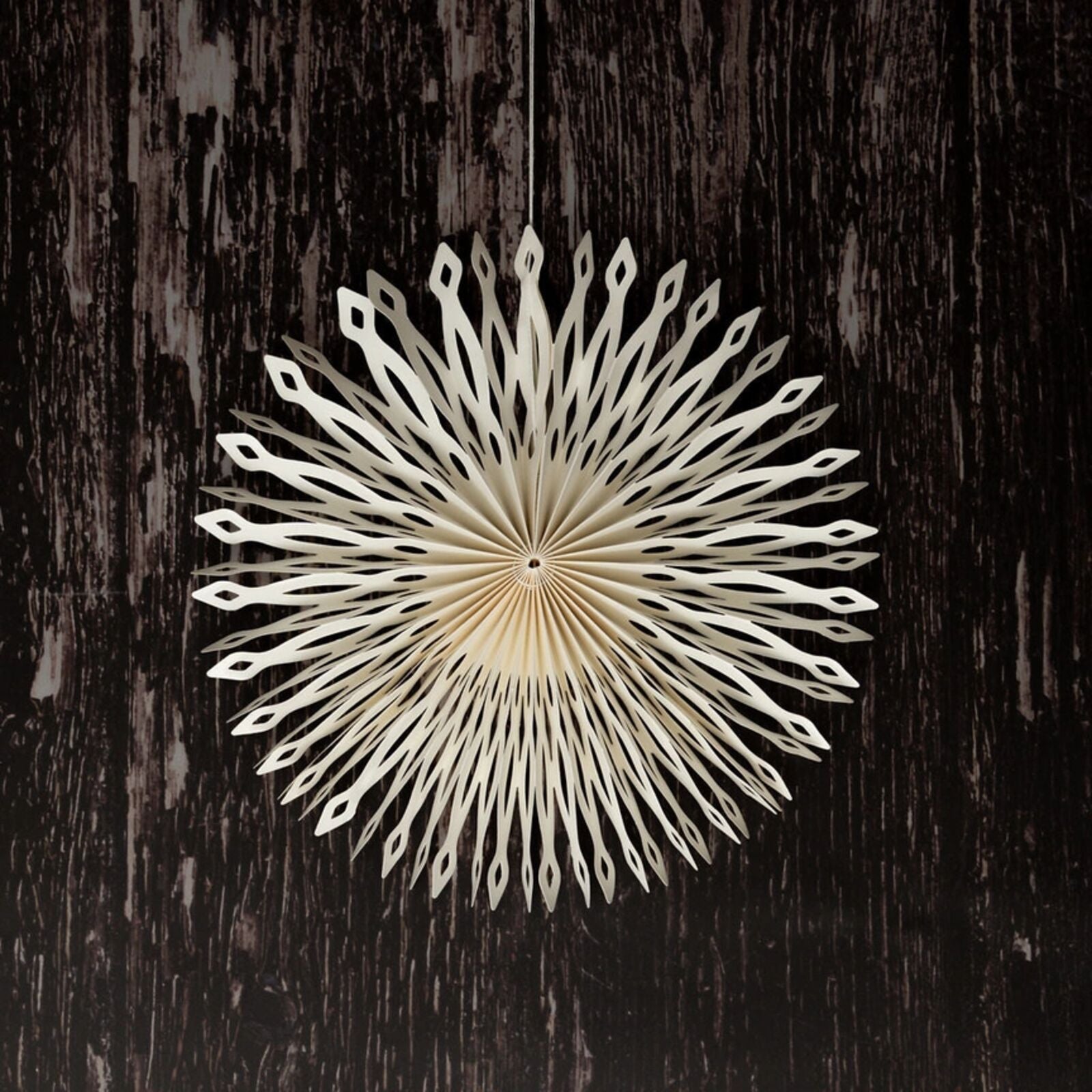 White Verum Paper Snowflake Hanging Decoration