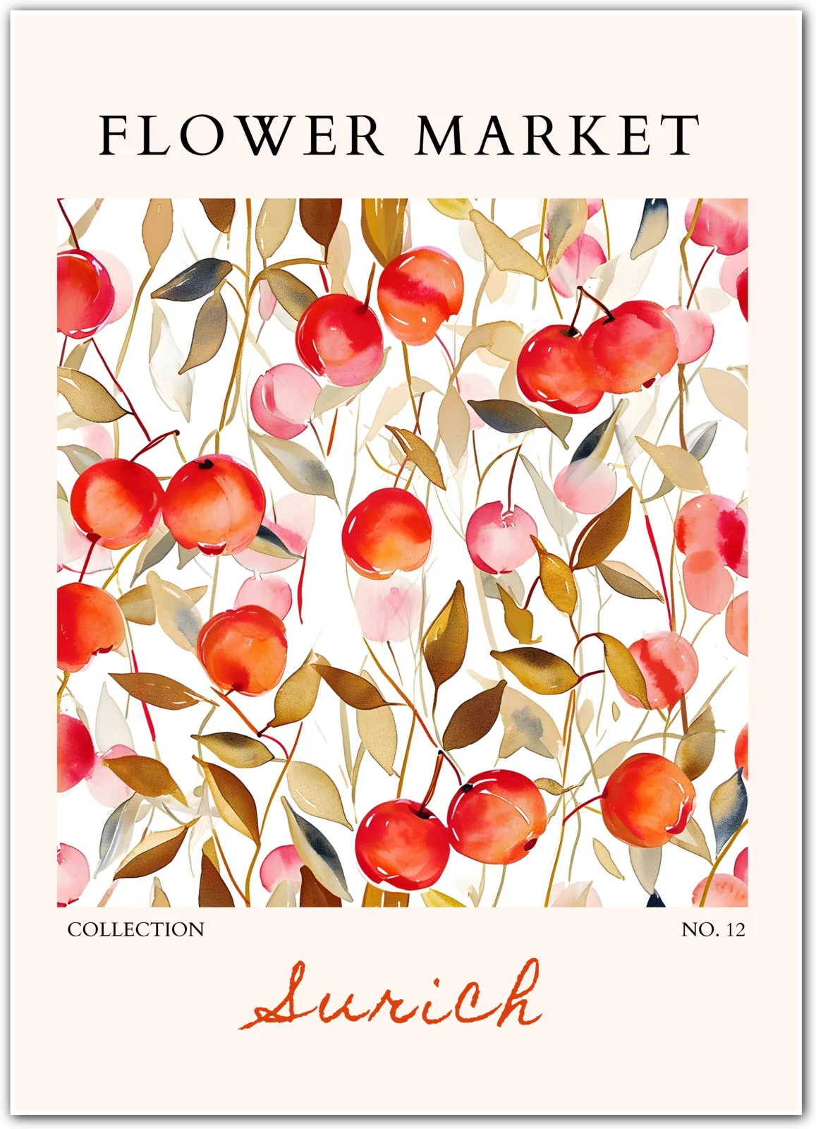 Orchard Glow – Zurich Fruit Blossom Print