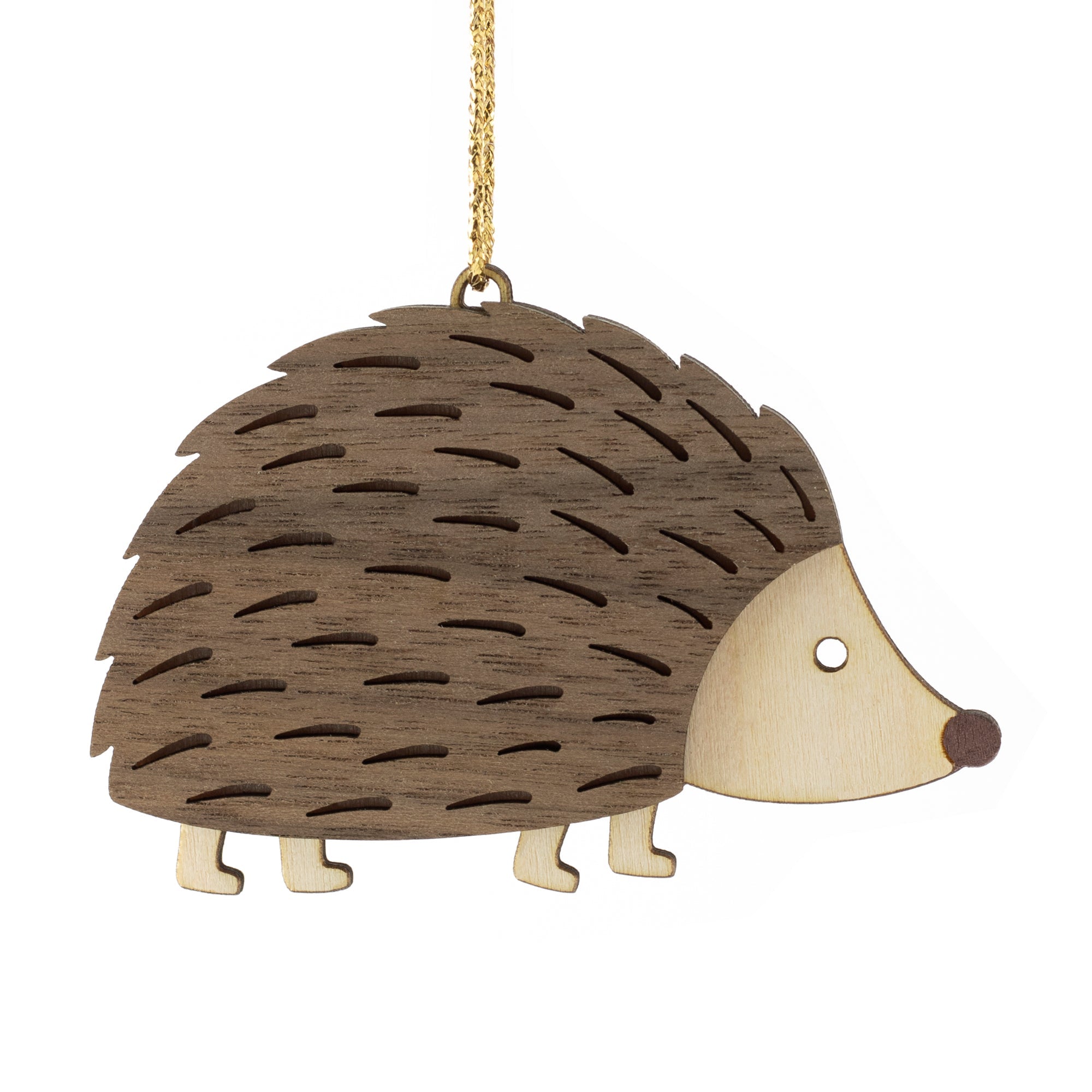Cute Wooden Hedgehog Hanging Decoration