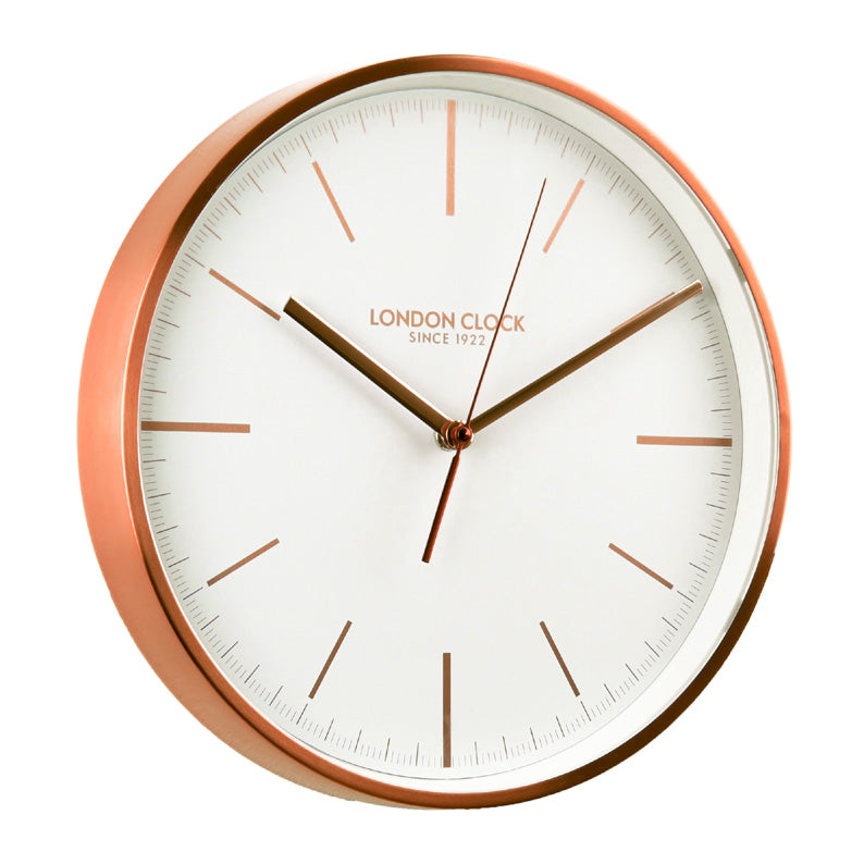 Copper And White Designer Clock