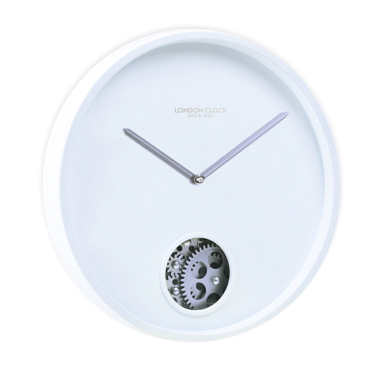 Designer Clock With White Matt Finish
