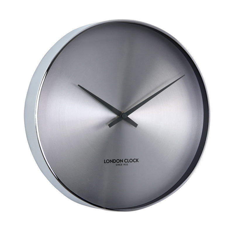Minimalist Chrome Wall Clock