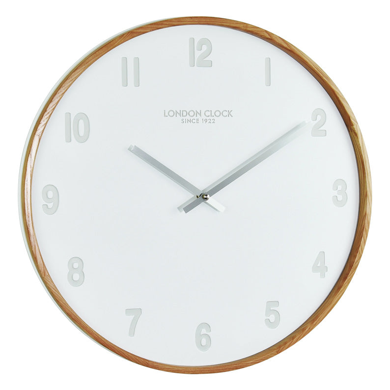 Stunning Wall Clock With Solid Wood Case