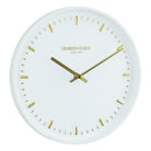 Stylish White And Gold Wall Clock