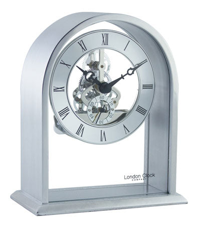 Contemporary Mantle Clock With Skeleton Movement