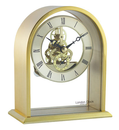Contemporary Mantle Clock With Skeleton Movement