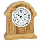 Oak Finish Break Arch Mantel Clock
