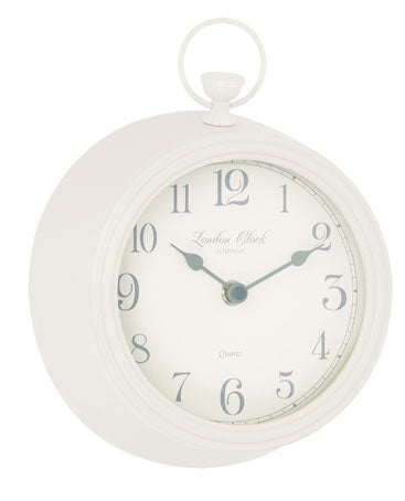 Cream Metal Fob Wall Clock