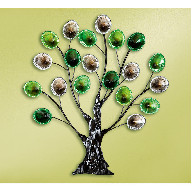 Metallic Jewelled Metal Art Tree