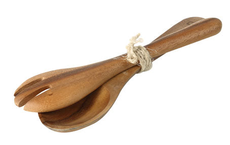 Large Acacia Wood Salad Servers