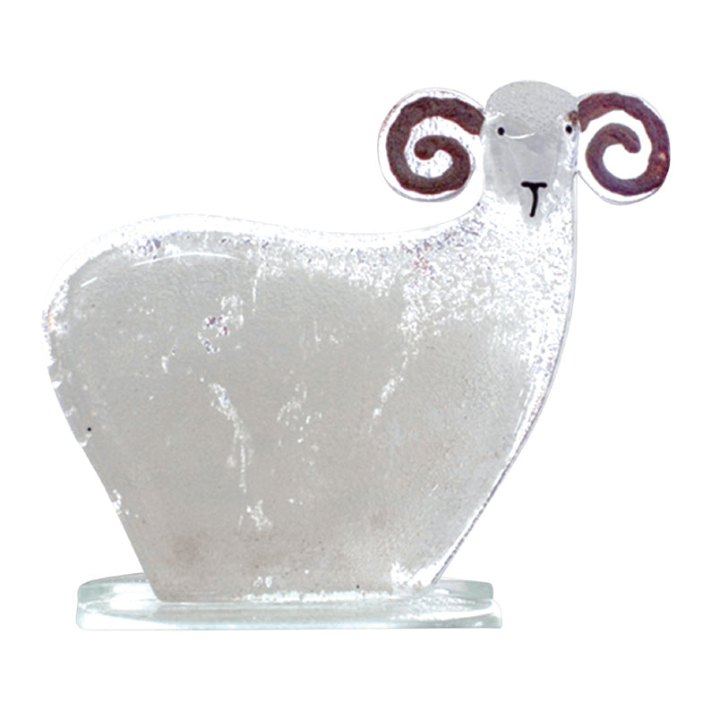 Ronald The Ram Glass Ornament