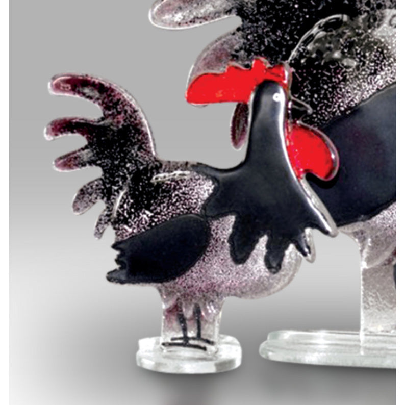 Cute Small Black Cockerel