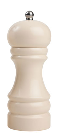 15Cm Traditional Gloss Cream Hevea Specialist Salt Mill