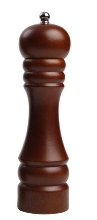 21.5Cm Traditional Dark Stained Hevea Specialist Salt Mill