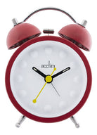 Funky Cinema Red Double Bell Alarm Clock