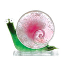 Silvia The Pink Snail Glass Ornament