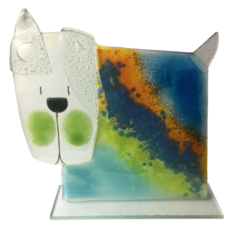 Cool Dog Glass Ornament