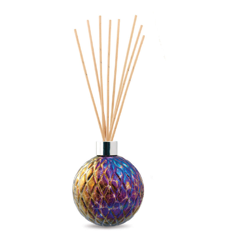 Luxurious Purple And Gold Hand Blown Reed Diffuser Jazz It Up Interiors