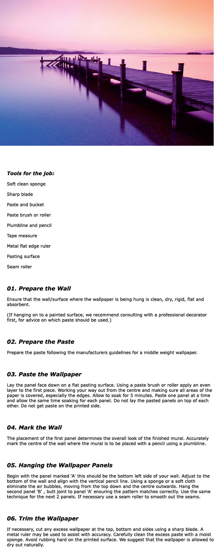 Sunset Pier Statement Wall Wallpaper Mural - 10Ft X 7.6Ft!!