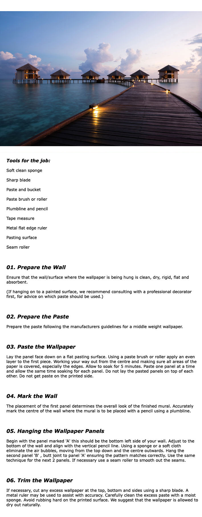 Maldives Dream Statement Wall Wallpaper Mural - 10Ft X 7.6Ft!!