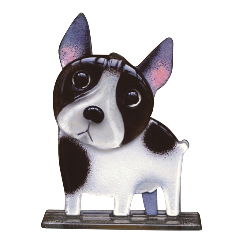 Melt-Your-Heart Fused Glass French Bulldog