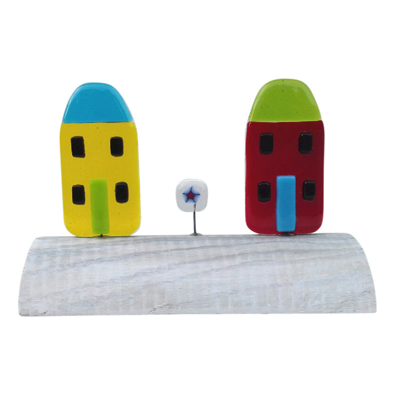 Quirky Houses Standing Art