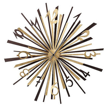 Gold Leaf Explosion Arti and Mestieri Clock