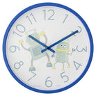 Blue Robots Clock For Boys Room
