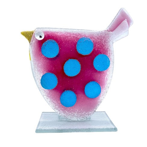 Purple And Blue Glass Bird