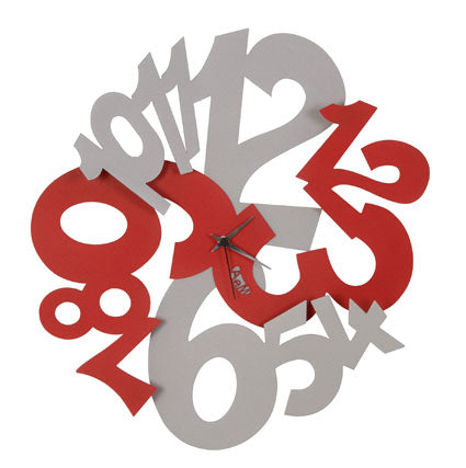 Entwined - Red Arti and Mestieri Clock