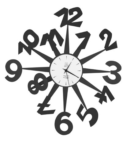 Saturno - Black Arti and Mestieri Clock