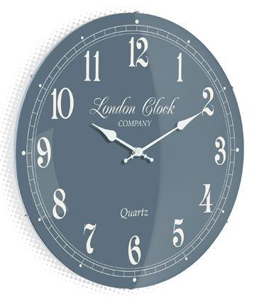 Classic Grey Glass Domed Wall Clock