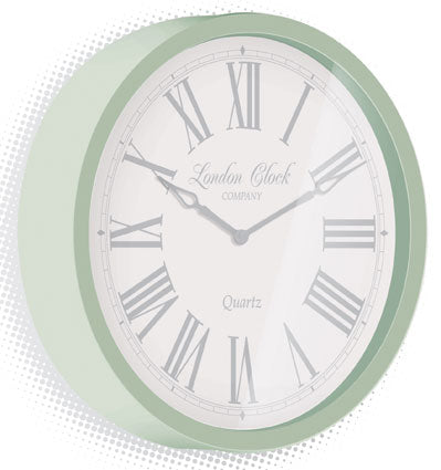 Chunky Sage Green Wall Clock