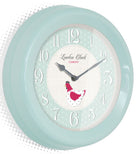 Gloss Duck Egg Blue Farmhouse Wall Clock