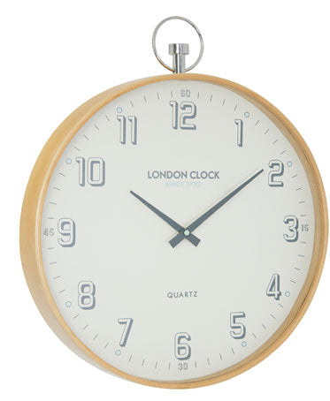 Solid Wood Fob Wall Clock