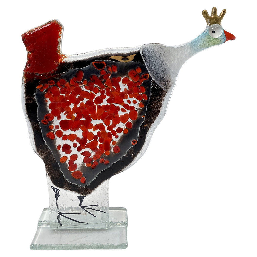 Gertrude The Red Guinea Fowl