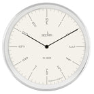 Classic Round Wall Clock In Chrome And White