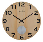Natural Wood Floating Pendulum Clock