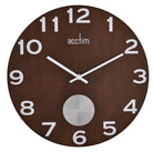 Walnut Design Wood Floating Pendulum Clock