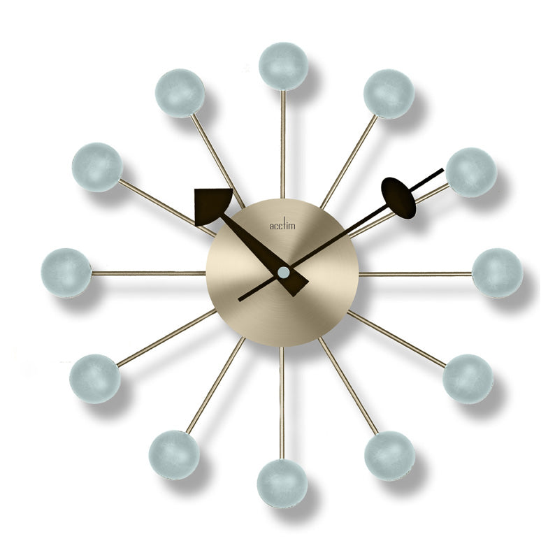 Trendy Spokes And Spheres Wall Clock
