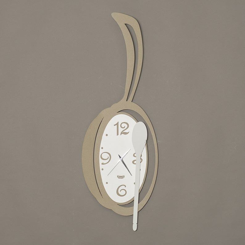 Breakfast Time Metal Wall Clock