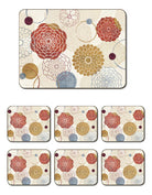 Abstract Bouquet 6 Placemat Set