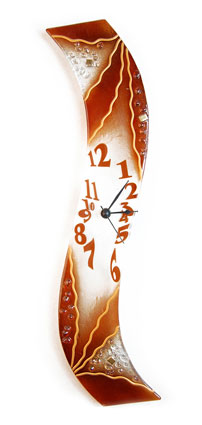 Chocolate Drops Glass Clock