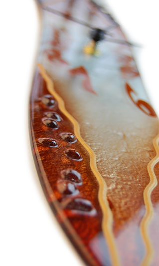 Chocolate Drops Glass Clock