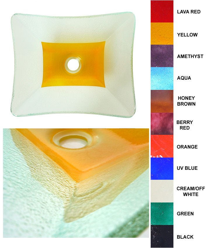 Stunning Handmade Fusion Glass Basin